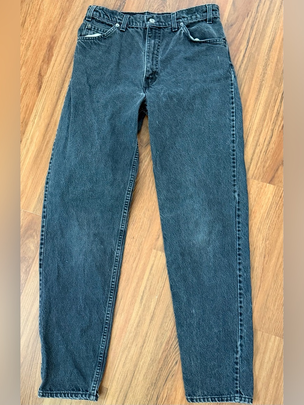 Vintage Made in USA 90’s Orange Tab Men’s Black Levi’s 550 W33 L34 please read !